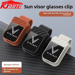Kẹp lưu trữ kính ô tô Vinfast Tấm che nắng Giá đỡ kính râm & Người sắp xếp hóa đơn cho Vinfast Lux A Fadil President SA VF5 VF8 VF9 E34 Phụ kiện nội thất