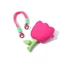 Ví đựng tiền xu CPINCP Tulip, Túi đựng tai nghe hoa tulip bằng vải mềm, dễ thương với túi xách có móc khóa dây đeo cổ tay