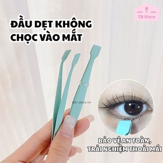 Nhíp Gắn Mi Dưới Chuyên Nghiệp BQI - Đầu Ngang, Giúp Nối Mi Dễ Dàng