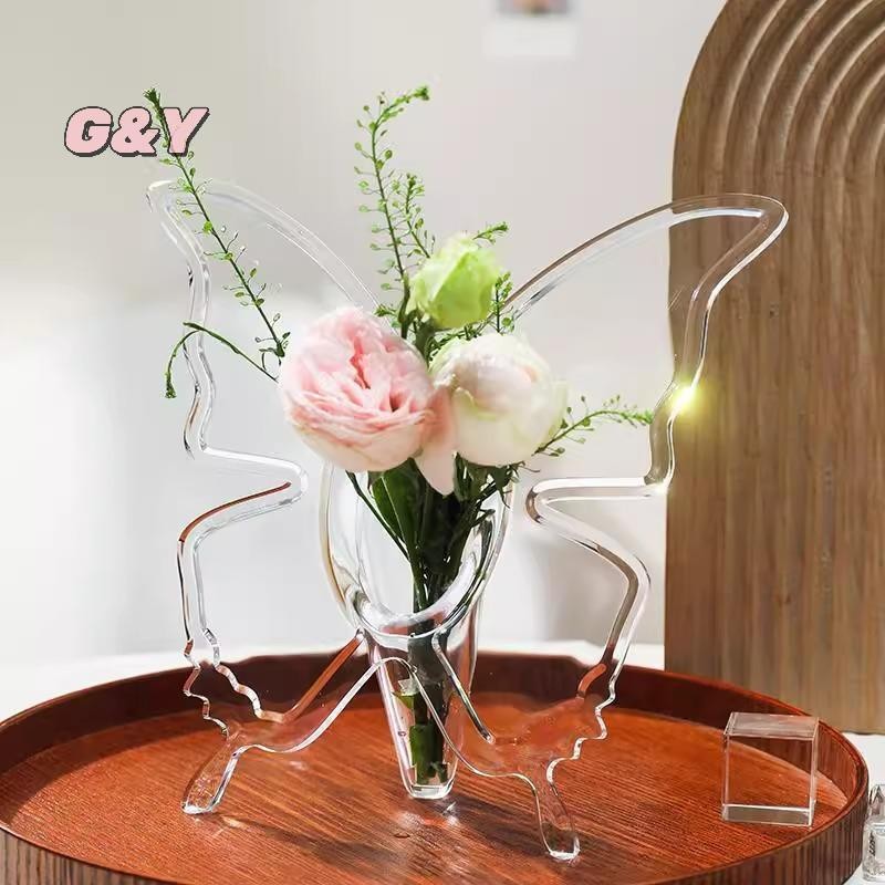 [G & Y-t] Bình hoa Acrylic trong suốt Phụ kiện sắp xếp hoa ba chiều Bình trang trí nhà cửa [Mới]