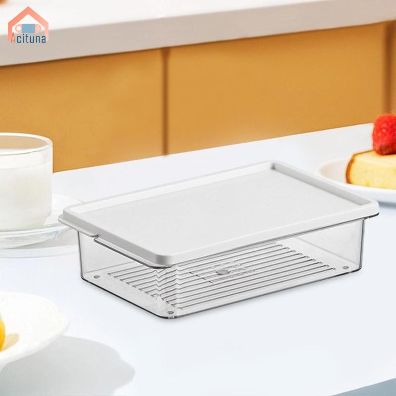 Hộp Đựng Thực Phẩm Cho Tủ Lạnh Có Nắp Trái Cây Có Thể Xếp Chồng Tủ Đông Di Động Hộp Đựng Rau Nhà Bếp Salad Hạt