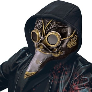Mặt nạ bác sĩ bệnh dịch hạch - Đạo cụ cosplay Halloween và trang phục Steampunk