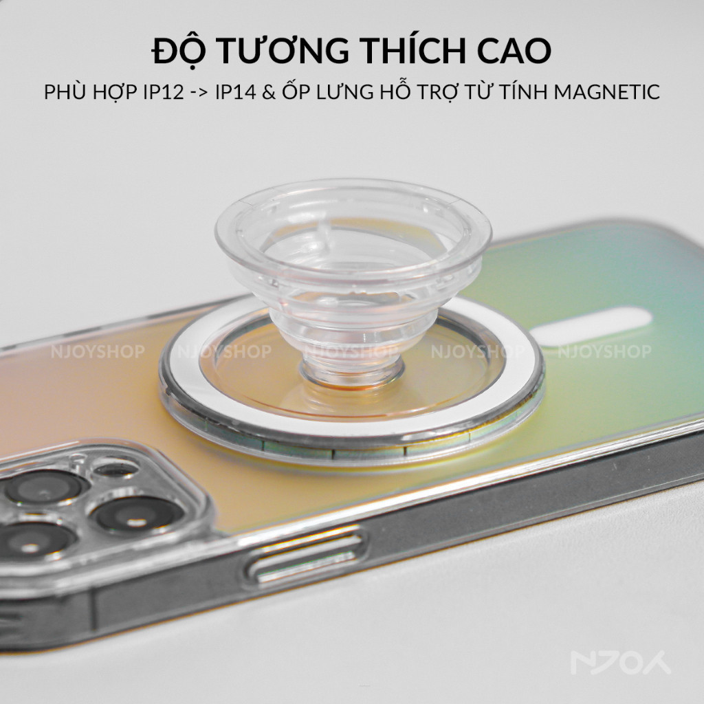 [COD] "Giá đỡ điện thoại Magsafe gắn lưng, thiết kế gập gọn, hít nam châm, dùng cho iPhone, máy đọc sách  "