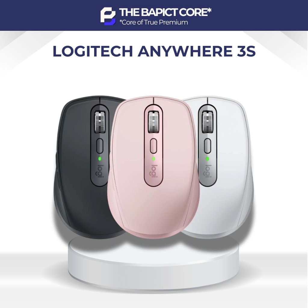 [HOẢ TỐC HCM] Chuột không dây Logitech MX Anywhere 3S Silent - Cuộn nhanh, 8000 DPI, sạc USB-C, kết nối Bluetooth.