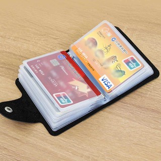 Đơn Giản Nhỏ 24 Khe Cắm Thẻ Tinh Tế Đựng Thẻ Ví Đựng Tiền Xu Nhẹ Mỏng Thẻ Ngân Hàng Thẻ Tín Dụng Túi Bảo Quản - SUNND