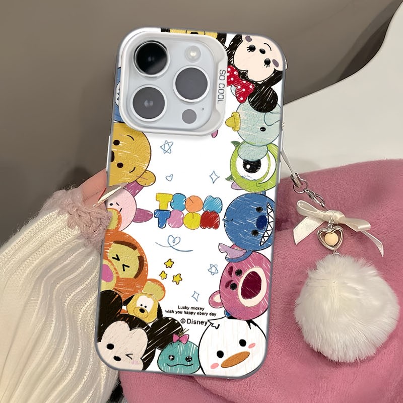 Ốp Lưng iPhone Hình Những Người Bạn Mickey Đáng Yêu - Tương Thích 16/15/14/13/12/11 Pro Max, XS Max, X