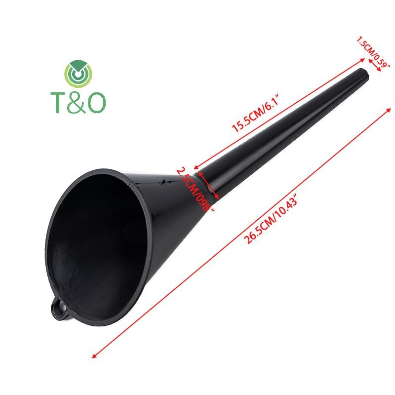 [T & O-t] Phễu dầu cổ dài bằng nhựa đa chức năng tiếp nhiên liệu cho tất cả các loại dầu ô tô [mới]