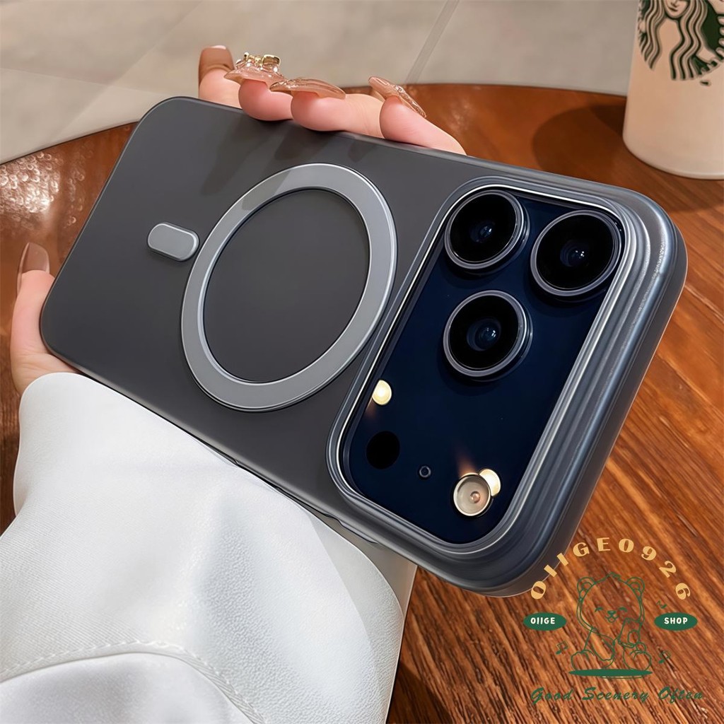 【 Ốp lưng iPhone17 】 Vỏ điện thoại từ tính mờ siêu mỏng iPhone 17 Pro Max 16 15 cho vỏ iPhone PC Vỏ cứng chống sốc