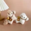 Móc khóa ngựa sang trọng DUSKGLOW, Mặt dây chuyền ngựa sang trọng tóc dài Yuanbao Pony, Mặt dây chuyền túi ngựa mềm 10cm