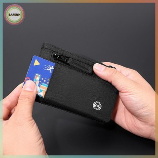 Ví X-Pac RFID dành cho nam SAFENH - Thẻ chiến thuật có khóa kéo & Ví đựng tiền xu VN