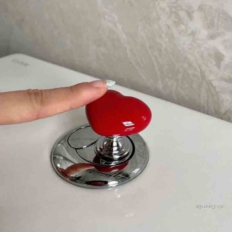 M8 Nút Nhấn Xả Nước Bồn Cầu Hình Trái Tim Nhiều Màu Sáng Tạo MALAN