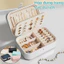 Hộp đựng trang sức du lịch - hộp đựng nữ trang cao cấp,Có Ngăn Tiện Lợi, Hộp Nữ Trang Bọc Da Sang Trọng