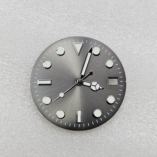 Mặt số đồng hồ phát sáng 28,5mm cho SEIKO Mod Refit NH35 NH36 4R36 Phong trào triệt để Hoa văn chống nắng phát sáng ban đêm màu xanh lá cây Sửa chữa các bộ phận mặt đồng hồ
