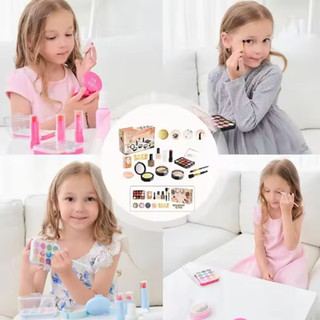 Bộ Đồ Chơi Mô Phỏng Trang Điểm, Chất Liệu An Toàn Không Thêm Màu, Quà Sinh Nhật Cho Bé Gái