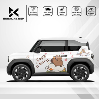 Tem dán xe VF3 - Decal Sticker Vf3 - Decal Dán Xe - Vf3 Capybara