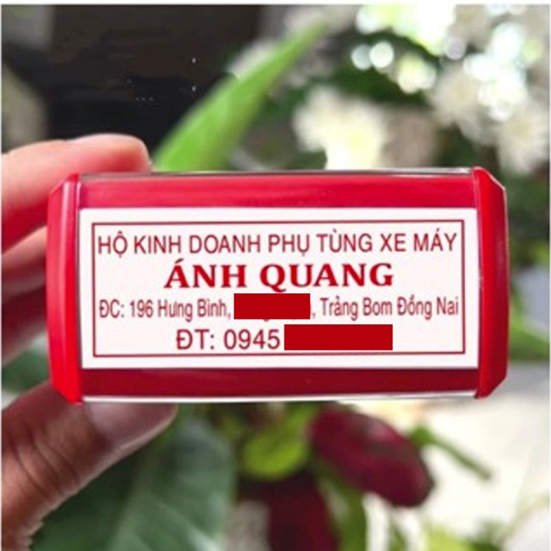 [ BẢO HÀNH MẶT DẤU ] khắc dấu, mộc vuông công ty, cửa hàng, con dấu Doanh Nghiệp, HKD, MST