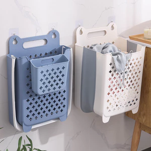 Thùng giặt có thể gập lại Phòng tắm treo tường Giỏ đựng quần áo bẩn