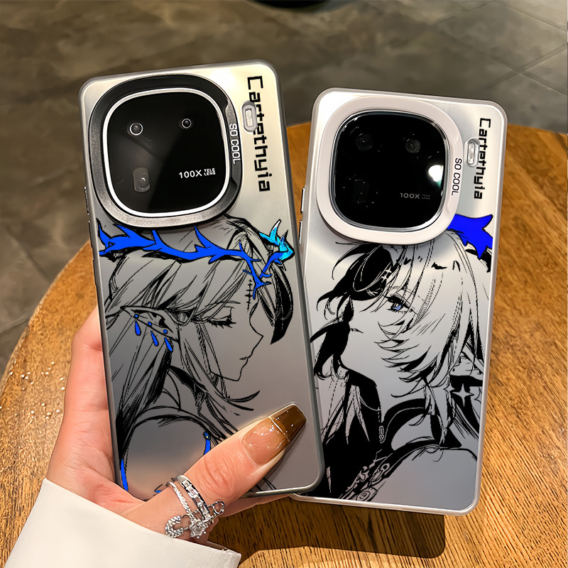 Dành cho iQOO 15 13 12 Pro Z10 Z11 Turbo Z9 Z9X Neo 11 / 10 Pro Neo 9 "Làn sóng gió" Phác thảo Cartethysia Micro Matte Vỏ điện thoại cứng cho iQOO Z9 Turbo Z8 Vỏ iQOO chống sốc