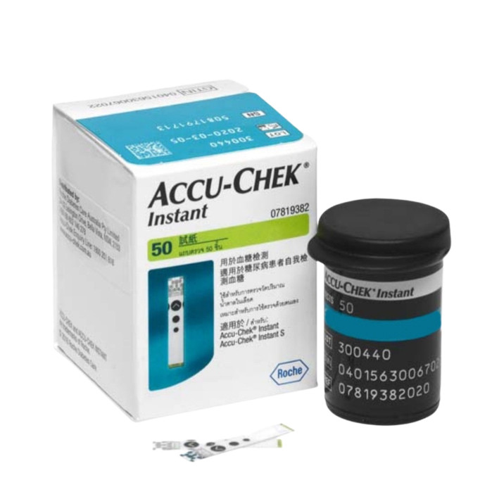 Que thử đường huyết cho máy Accu Check Instant - Hộp 25 Que - Hộp 50 Que
