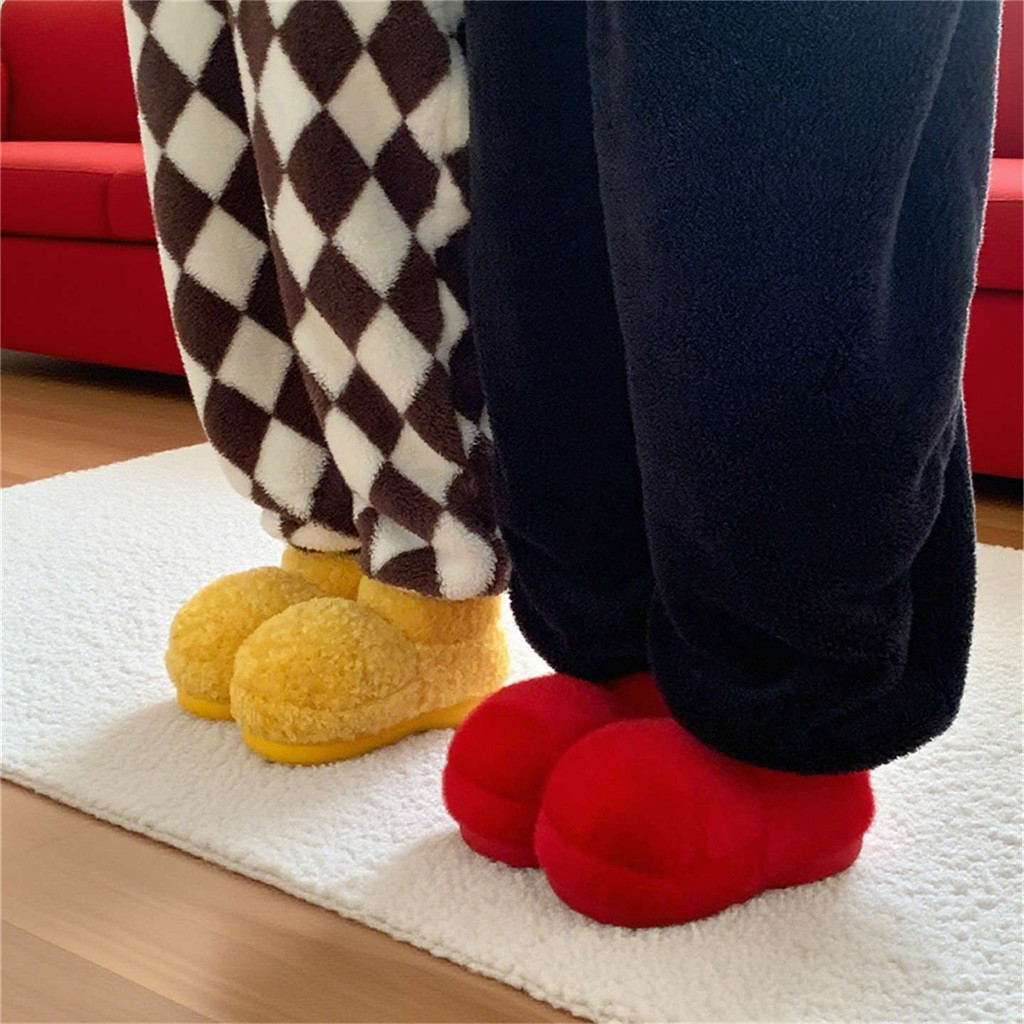 Giày Cotton XIXITIAO Thời Trang Dễ Thương Màu Trơn Nữ Mùa Đông Ấm Áp Thoải Mái Mặc Ngoài Trời