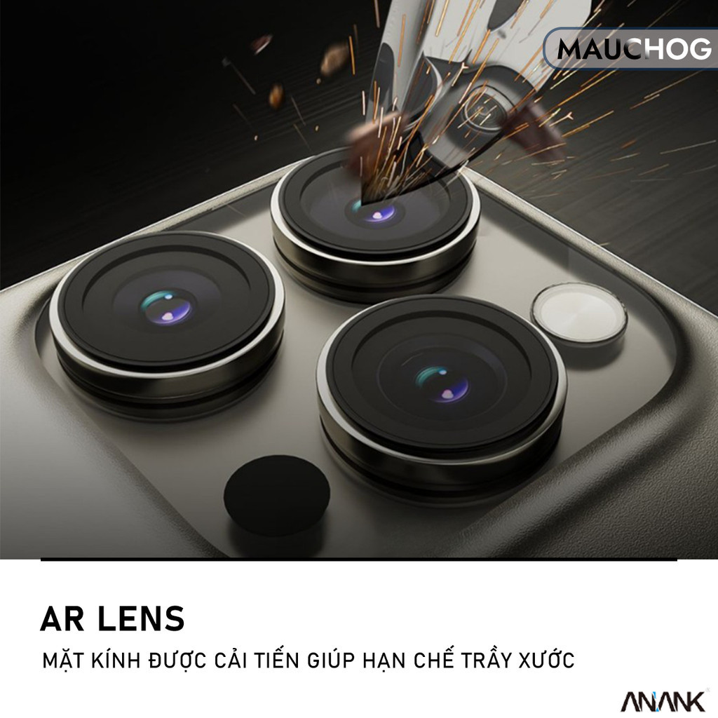 Cường Lực Camera Anank Cao Cấp Chống Trầy Xước Cho Điện Thoại iPhone 17 16 Plus 15 Plus 14 13