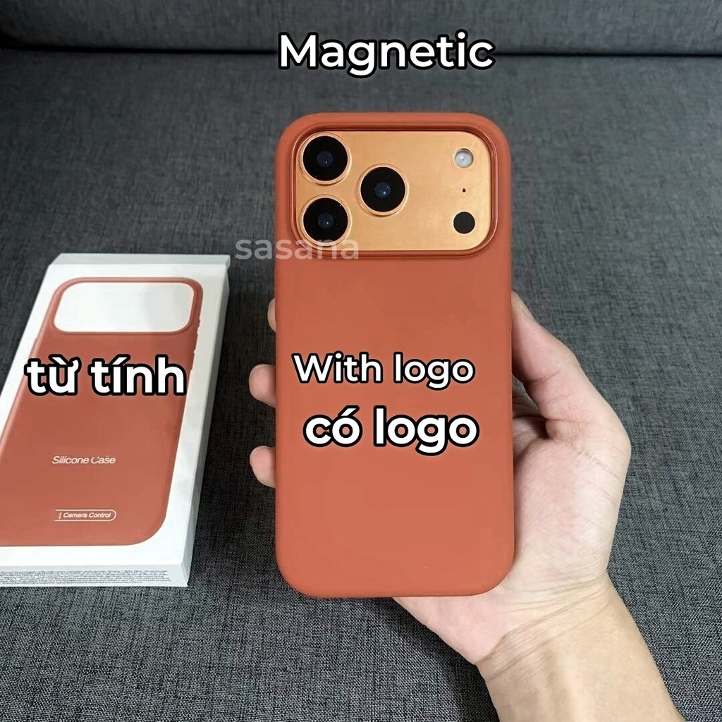 Silicon lỏng từ tính cho iphone 17ProMax / 17Pro / 17Air / 17 Vỏ điện thoại chất lượng cao Hoạt hình bật lên