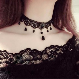 Ren choker Vòng Cổ Phong Cách Cung Điện Cô Gái Nóng Vòng Cổ Gothic Cổ Retro Phong Cách Tối Xương Đòn Dây Xích FNAF