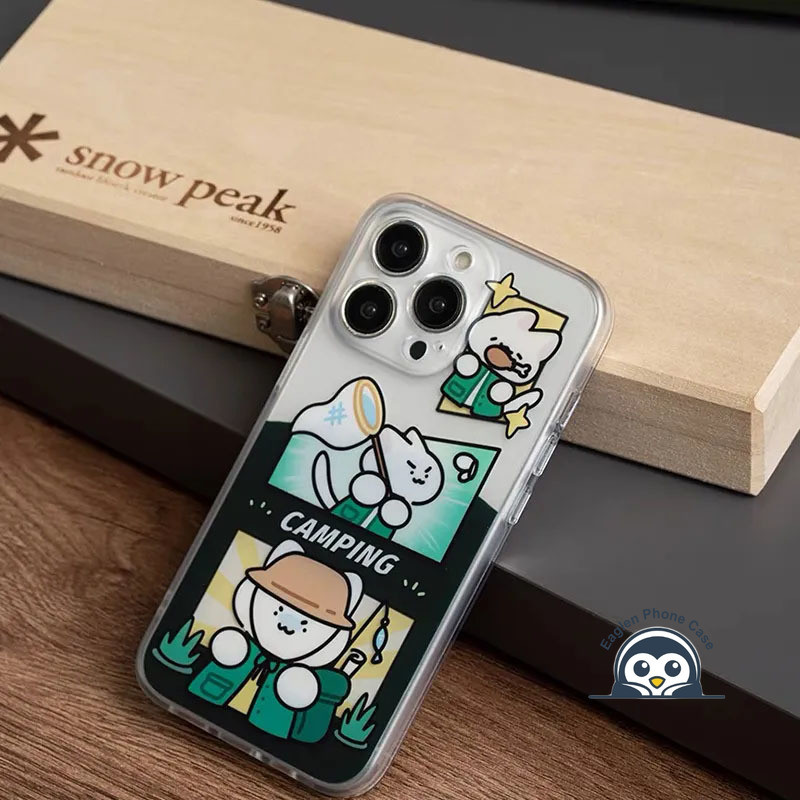 Ốp điện thoại cắm trại hình mèo hoạt hình dễ thương cho Meizu 21 20 Pro Note 16 Pro 5G 4G Vỏ bảo vệ Camera Vỏ mềm trong suốt