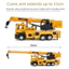 Xe cứu hộ cần cẩu ROLY, Mô hình xe kỹ thuật cỡ lớn bằng hợp kim, Mô hình máy trộn Đồ chơi quán tính Âm thanh Đèn đồ chơi điện Xe tải xây dựng Đồ chơi xếp hình