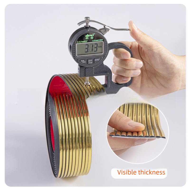 Tự Dính Đẹp Đường May Dải Âm Dương Góc Bấm Cạnh Kẹp Eo Ván Chân Đế Miếng Dán Trang Trí Chống @
