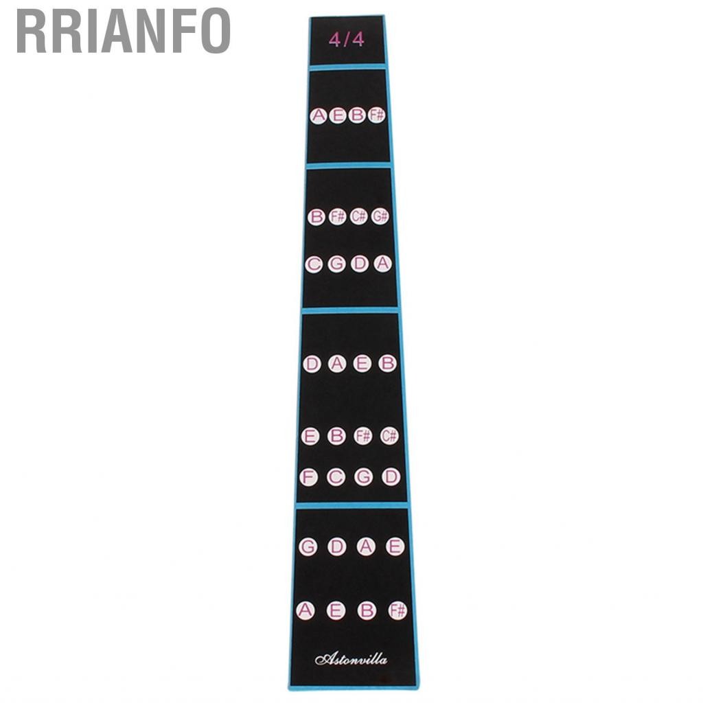 Rrianfo Rrianfo Violin Finger Sticker Ghi chú ngón tay Biểu đồ nhãn Biểu đồ có thể tháo rời 4/4 cho người mới bắt đầu thực hành màu đen