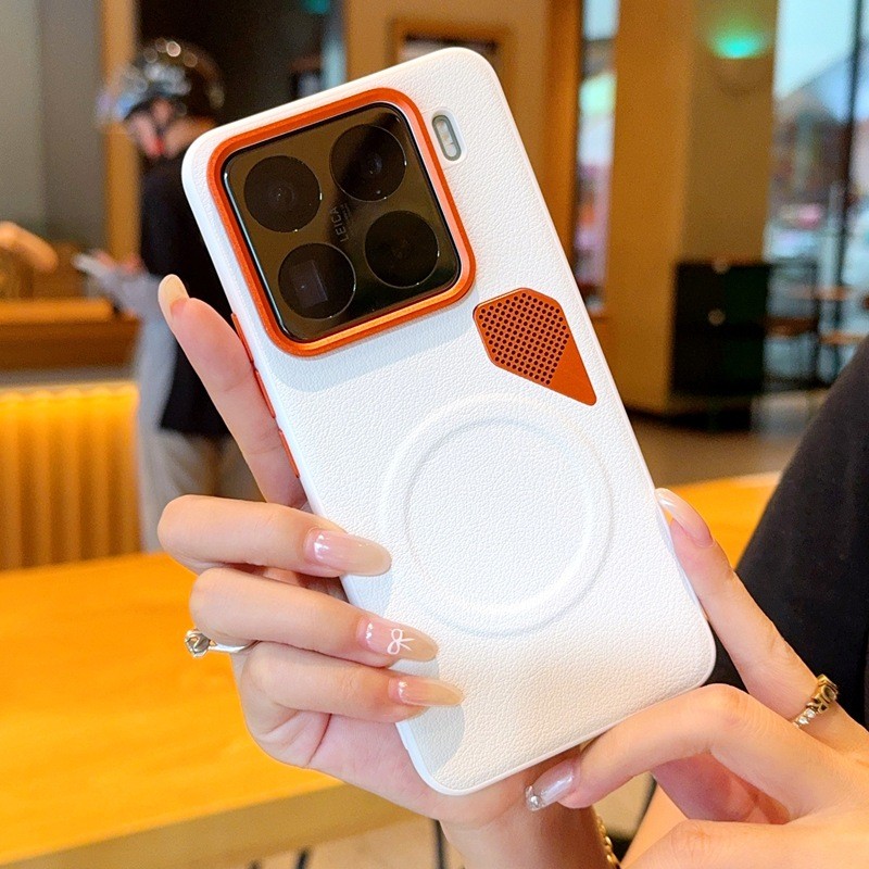 Thích hợp cho Xiaomi 15spro Vỏ Điện Thoại Vàng Giáp Tản Nhiệt Xiaomi 14 / 15 Vỏ Từ Tính 15pro Vỏ Bảo Vệ 14pro