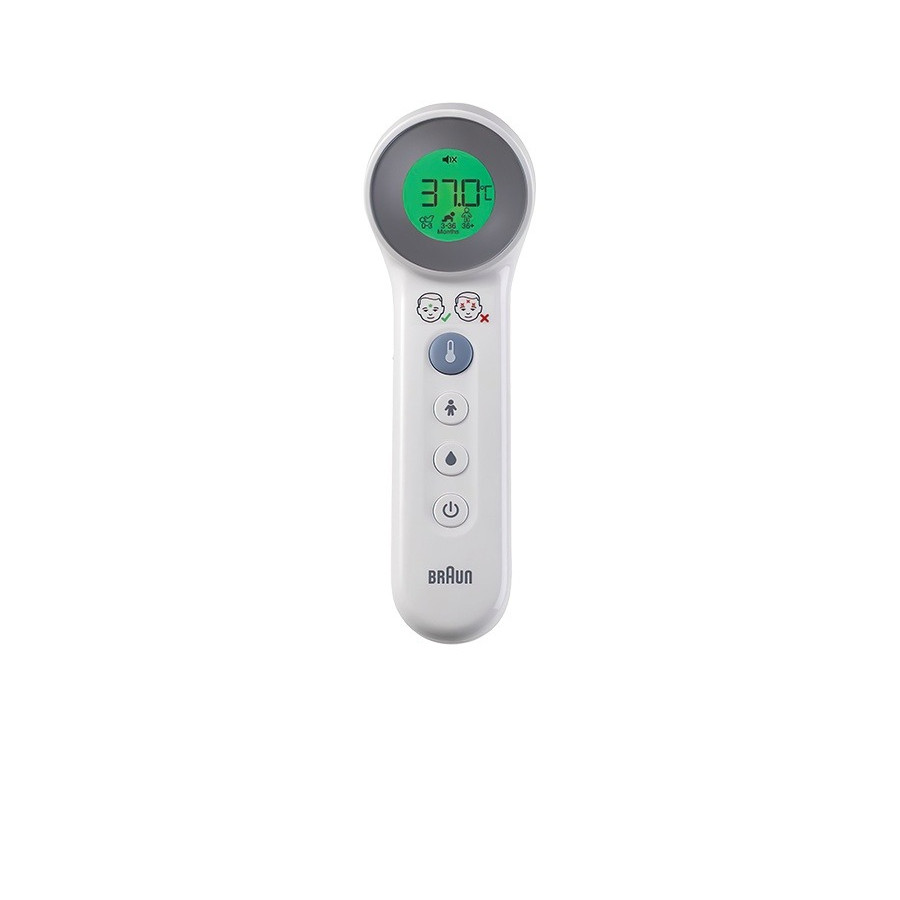 [QUÀ TẶNG KHÔNG BÁN] Nhiệt kế hồng ngoại đo trán Braun BNT400WE chuyên biệt cho từng độ tuổi