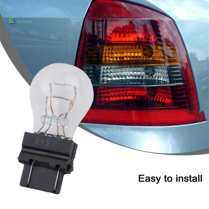 Bộ 10 Bóng Halogen Phanh/Tín Hiệu/Đuôi 3157 3057 3155 3357 3547 4157 Trắng/Hổ Phách