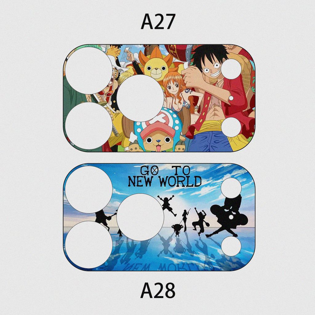 2 Chiếc] Dành Cho iPhone 17 Pro / 17 Pro Max DIY Mềm Mờ Camera Giấy Dán Phim / Anime One Piece Luffy In Chống Trầy Xước Bảo Vệ Camera