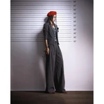 So Dópe Club - Set Blazer Sọc Xám & Corset cúp ngực và Quần dài ống rộng Felon thanh lịch nhưng cá tính — ảnh 3