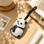 QEARY Panda Móc Khóa, Móc Khóa Đồ Trang Trí Gấu Trúc Mặt Dây Chuyền Dây, Dễ Thương Da PU Trang Trí Túi Treo Quyến Rũ Nam