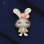 HNKMP Động Vật Dễ Thương Đính Kim Cương Giả Thỏ Thổ Cẩm Dành Cho Nữ Quần Áo Áo Áo Trang Sức Phụ Kiện.