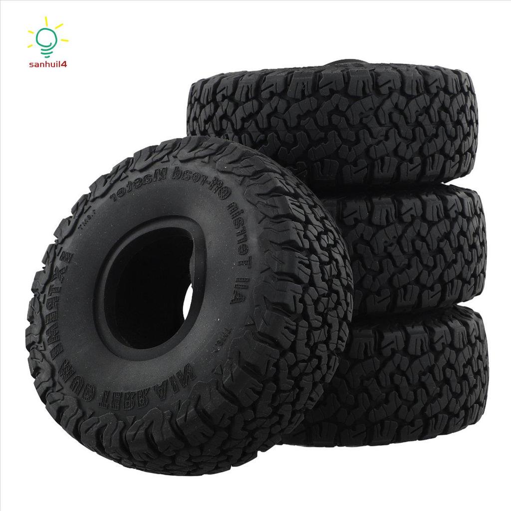 4 115x44MM Lốp Cao Su Mềm 1.9Inch Bánh Xe Đá Địa Hình Lốp Cho 1 / 10 RC Xe Bánh Xích -4 SCX10 90046