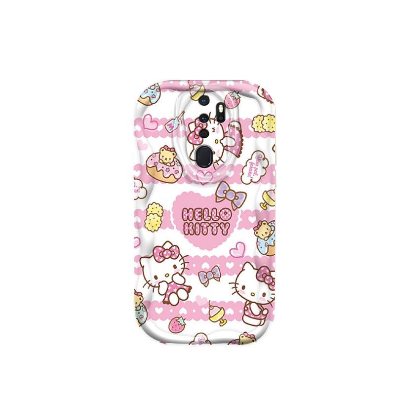 Ốp Silicon Hoạt Hình Cho OPPO A9 2020 A5 2020 Vỏ Điện Thoại Mềm Cầm Tay 3D TPU Kitty Girl Sinh Viên Ốp Lưng Chống Sốc