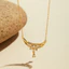 Shuling Thời Trang Nữ Mặt Dây Chuyền Trang Sức Để Mặc Hàng Ngày Mạ Vàng Giọt Nước Zircon Vòng Cổ choker