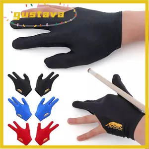 Găng Tay Ngáy GUSTAVA, Găng Tay Bi-a Thoáng Khí Mở Ba Ngón Tay, Spandex Chống Trơn Trượt Đàn Hồi Bida Phụ Kiện Nam Nữ
