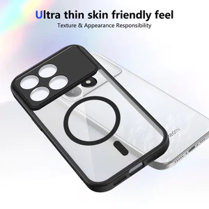 Ốp lưng Poco F8 Pro Vỏ từ tính trong suốt mờ cho Ốp điện thoại Xiaomi Poco F8 Pro 5G