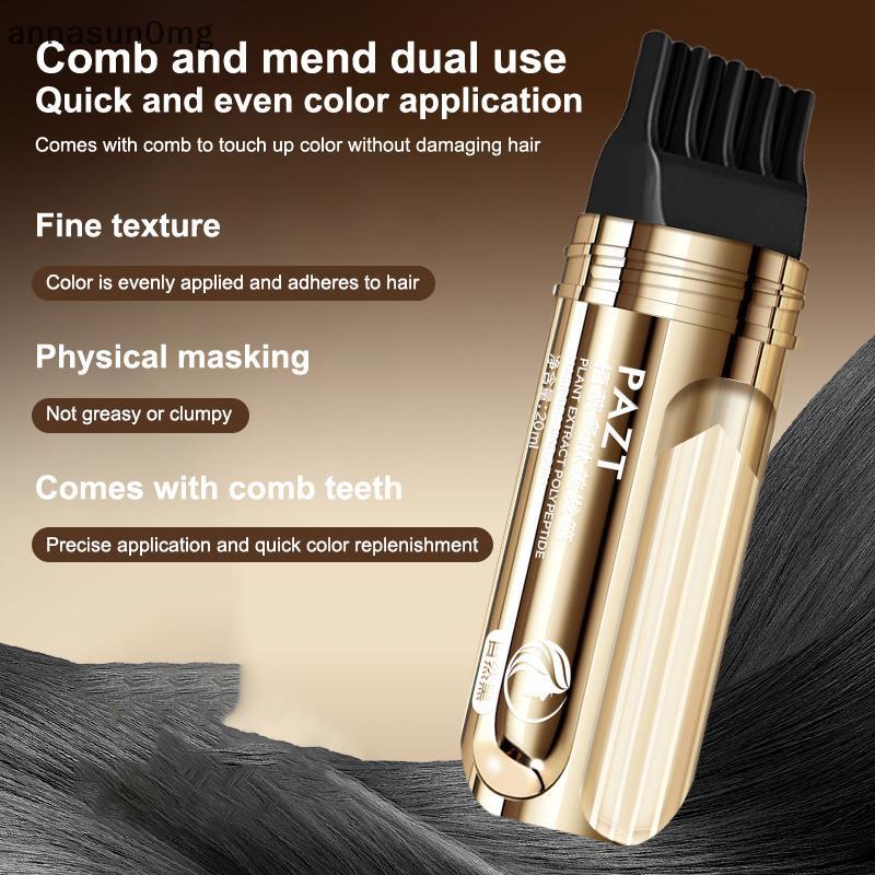 AA 2 Trong 1 Cây Thuốc Nhuộm Tóc Sti Withb Nâu Lâu Dài Tạm Thời Tô Màu Tóc Trắng Tóc Bút Hairline Có Thể Giặt VN