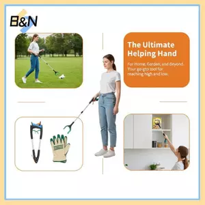 Dụng cụ mở rộng cánh tay có thể gập lại B & N Dock xả rác xoay 360 để sử dụng tại nhà và công viên.