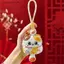 SRVN 1 / 2 Chiếc Linh Vật Mèo Luy Dễ Thương Búp Bê Sang Trọng Đồ Chơi Nhồi Bông Móc Khóa Mặt Dây Chuyền Túi Treo Quà Tặng Lưu Niệm Phước Lành Năm Mới của Trung Quốc.