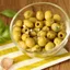 Quả Oliu Xanh Tách Hạt/Nguyên Hạt Manzanilla Hộp 3kg Cao Cấp Giòn Ngon Chuẩn Vị Địa Trung Hải
