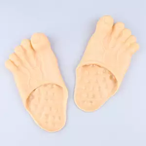 VFZ Vui Dép Nam Nữ Unisex Nhăn Ngón Chân Giày Crazzy Năm Ngón Chân Giày Nam Đi Biển Dép Halloween Cosplay Đạo Cụ OTE