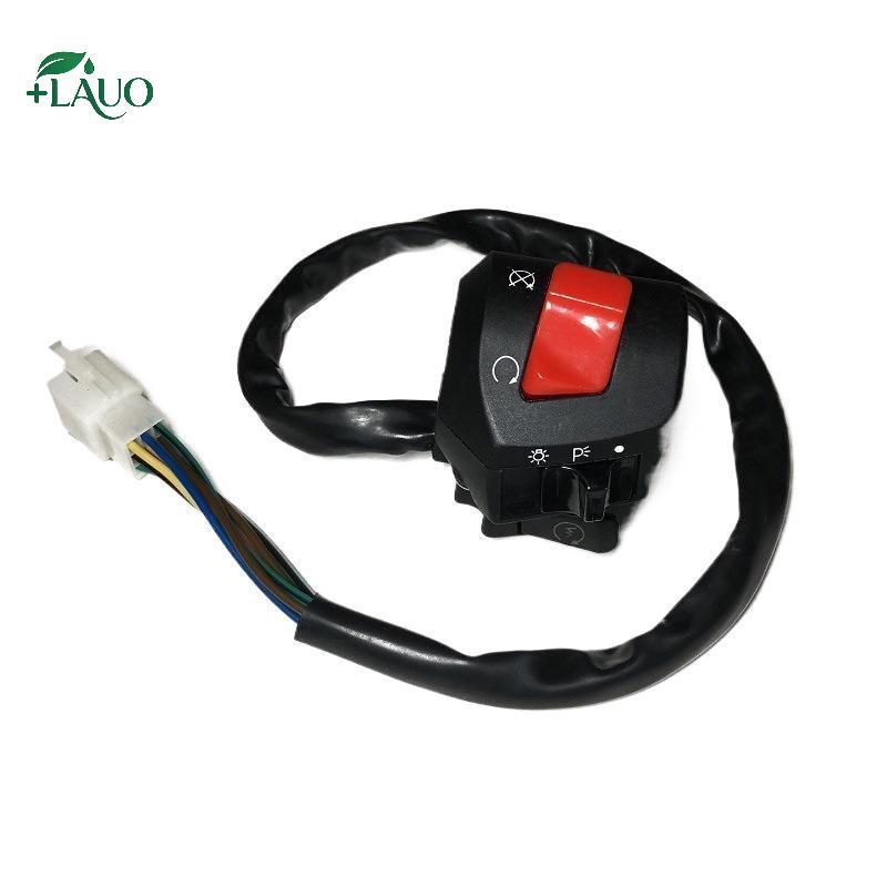 Springevenstar 22mm Xe Máy Tay Cầm Thanh Trái Phải Công Tắc Sừng Bật Tín Hiệu Đèn Pha Khởi Động Điện Tay Cầm Điều Khiển Công Tắc Springevenstar