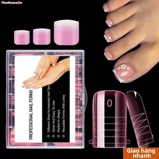 [Vận chuyển nhanh] THEHOMECO 120 đầu giả, Bao phủ toàn bộ khuôn móng chân dạng kép, dạng móng tay Acrylic để mở rộng